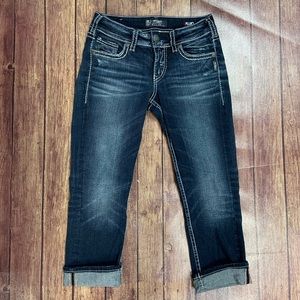 Silver Suki Mid Capri